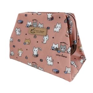 Waterproof Cat Large Opening Makeup Bag